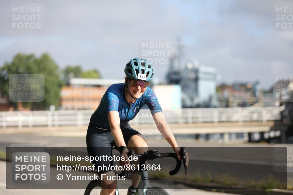17.08.2025 - KN Förde Triathlon 2025 Yannick Fuchs http://msf.ph/oto/8613664 17.08.2025 09:22:34 Radfahren 128, 148, 150, 162, 104 meine-sportfotos.de