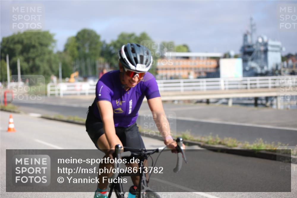 17.08.2025 - KN Förde Triathlon 2025 Yannick Fuchs http://msf.ph/oto/8613782 17.08.2025 09:23:29 Radfahren 122, 138 meine-sportfotos.de
