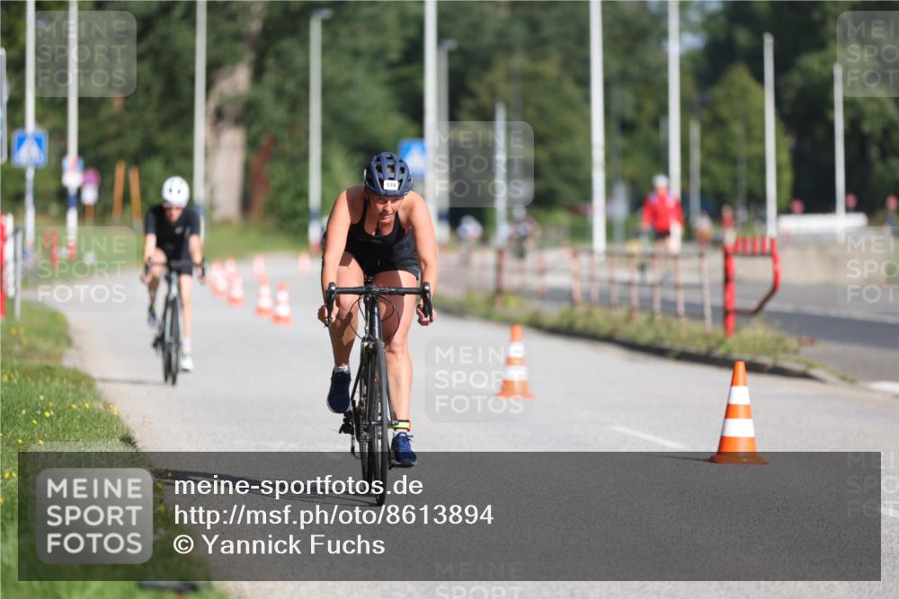17.08.2025 - KN Förde Triathlon 2025 Yannick Fuchs http://msf.ph/oto/8613894 17.08.2025 09:24:20 Radfahren 128, 150, 162, 162 meine-sportfotos.de