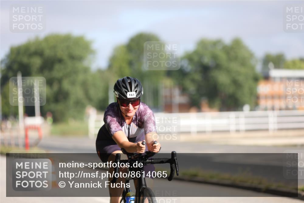 17.08.2025 - KN Förde Triathlon 2025 Yannick Fuchs http://msf.ph/oto/8614065 17.08.2025 09:25:46 Radfahren 105, 140, 144, 159, 164 meine-sportfotos.de