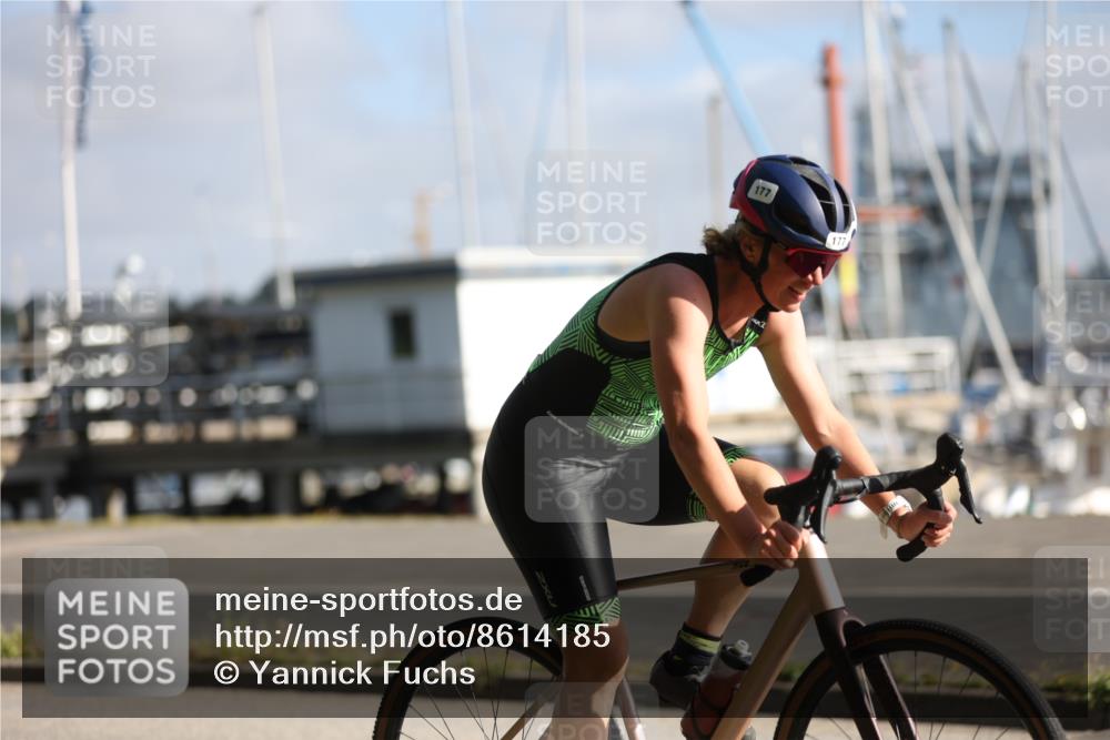 17.08.2025 - KN Förde Triathlon 2025 Yannick Fuchs http://msf.ph/oto/8614185 17.08.2025 09:27:09 Radfahren 105, 137, 158, 177, 192, 204, 101 meine-sportfotos.de