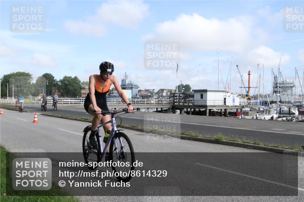 17.08.2025 - KN Förde Triathlon 2025 Yannick Fuchs http://msf.ph/oto/8614329 17.08.2025 10:03:25 Radfahren 158, 169, 183 meine-sportfotos.de