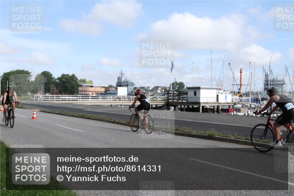 17.08.2025 - KN Förde Triathlon 2025 Yannick Fuchs http://msf.ph/oto/8614331 17.08.2025 10:03:31 Radfahren 158, 183, 202, 213, 215, 223 meine-sportfotos.de