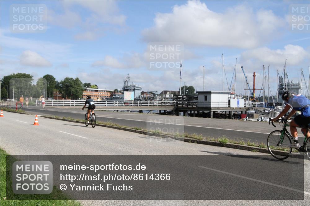 17.08.2025 - KN Förde Triathlon 2025 Yannick Fuchs http://msf.ph/oto/8614366 17.08.2025 10:05:11 Radfahren 163, 186 meine-sportfotos.de