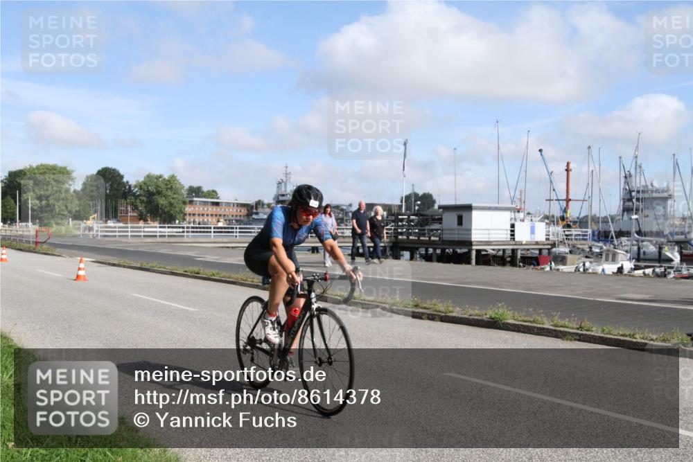 17.08.2025 - KN Förde Triathlon 2025 Yannick Fuchs http://msf.ph/oto/8614378 17.08.2025 10:05:56 Radfahren 160, 174, 207, 210, 234 meine-sportfotos.de