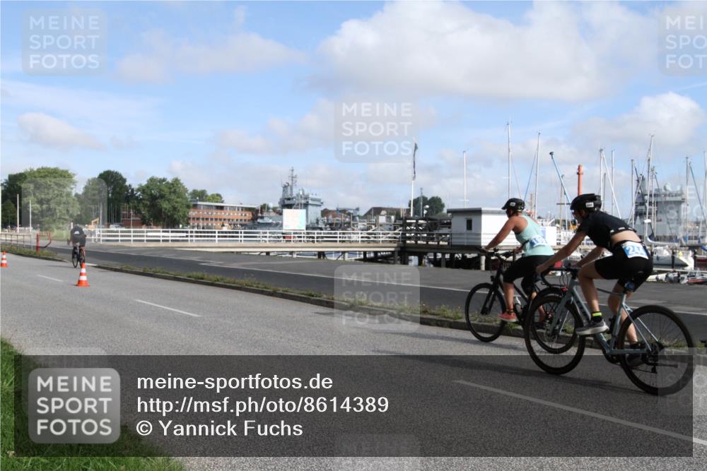 17.08.2025 - KN Förde Triathlon 2025 Yannick Fuchs http://msf.ph/oto/8614389 17.08.2025 10:06:15 Radfahren 167, 196, 199, 244 meine-sportfotos.de