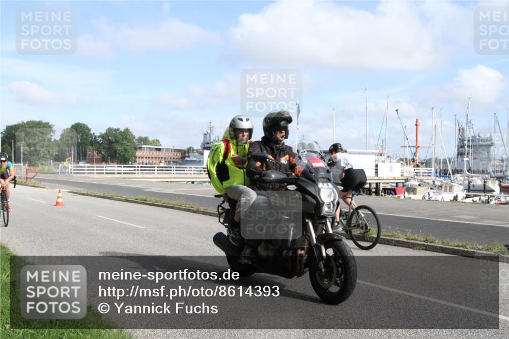17.08.2025 - KN Förde Triathlon 2025 Yannick Fuchs http://msf.ph/oto/8614393 17.08.2025 10:06:27 Radfahren 184, 188, 230 meine-sportfotos.de