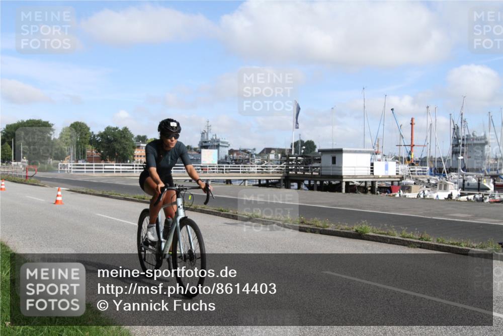 17.08.2025 - KN Förde Triathlon 2025 Yannick Fuchs http://msf.ph/oto/8614403 17.08.2025 10:07:11 Radfahren 155, 163, 175, 205, 237 meine-sportfotos.de