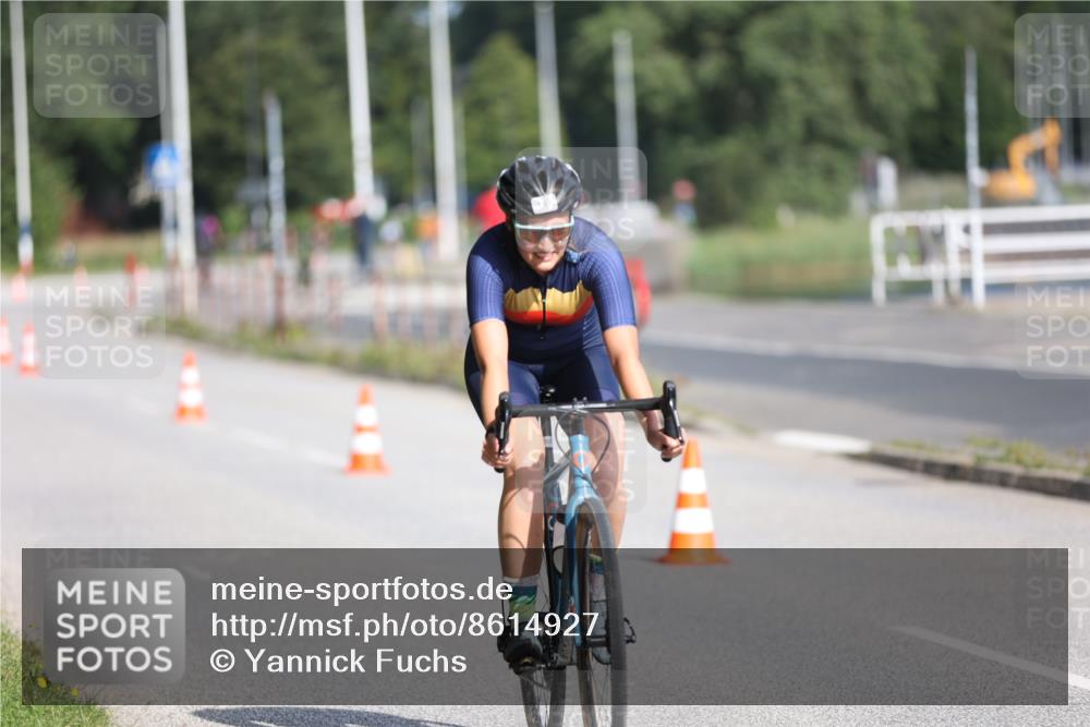 17.08.2025 - KN Förde Triathlon 2025 Yannick Fuchs http://msf.ph/oto/8614927 17.08.2025 10:02:57 Radfahren 142, 153, 181, 216, 137, 153 meine-sportfotos.de