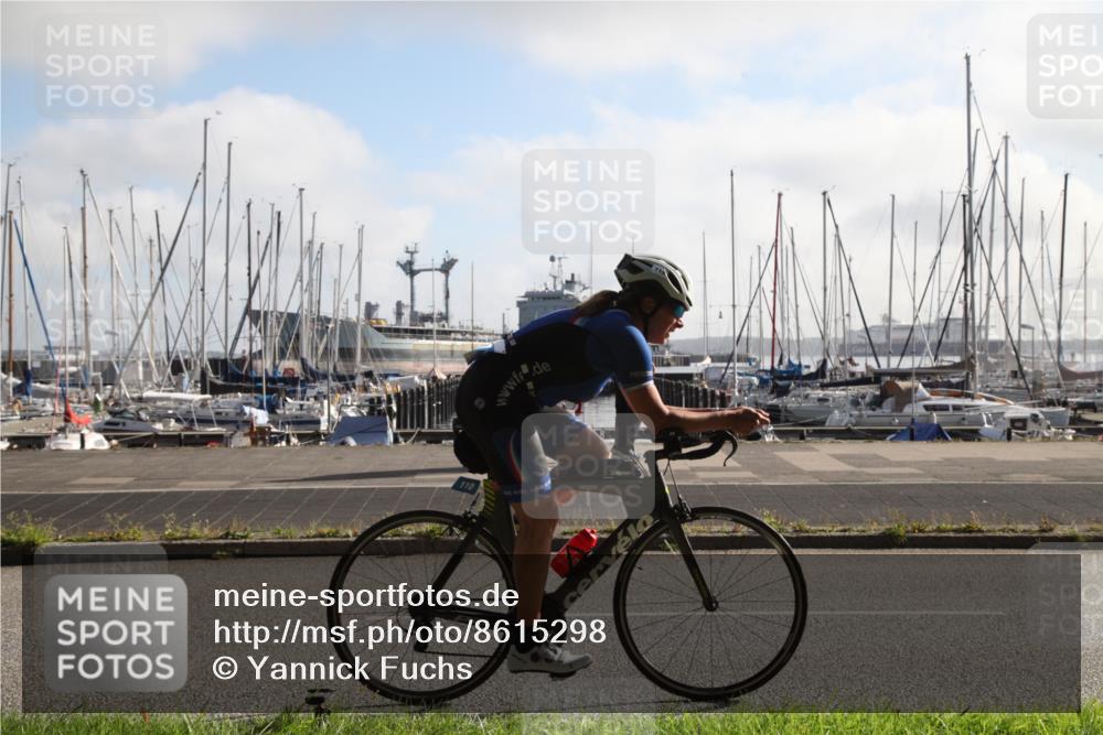 17.08.2025 - KN Förde Triathlon 2025 Yannick Fuchs http://msf.ph/oto/8615298 17.08.2025 09:19:01 Radfahren 110, 116 meine-sportfotos.de