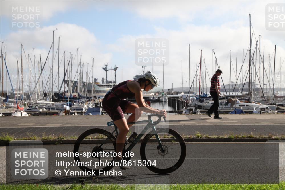 17.08.2025 - KN Förde Triathlon 2025 Yannick Fuchs http://msf.ph/oto/8615304 17.08.2025 09:19:04 Radfahren 109, 110, 113, 116 meine-sportfotos.de