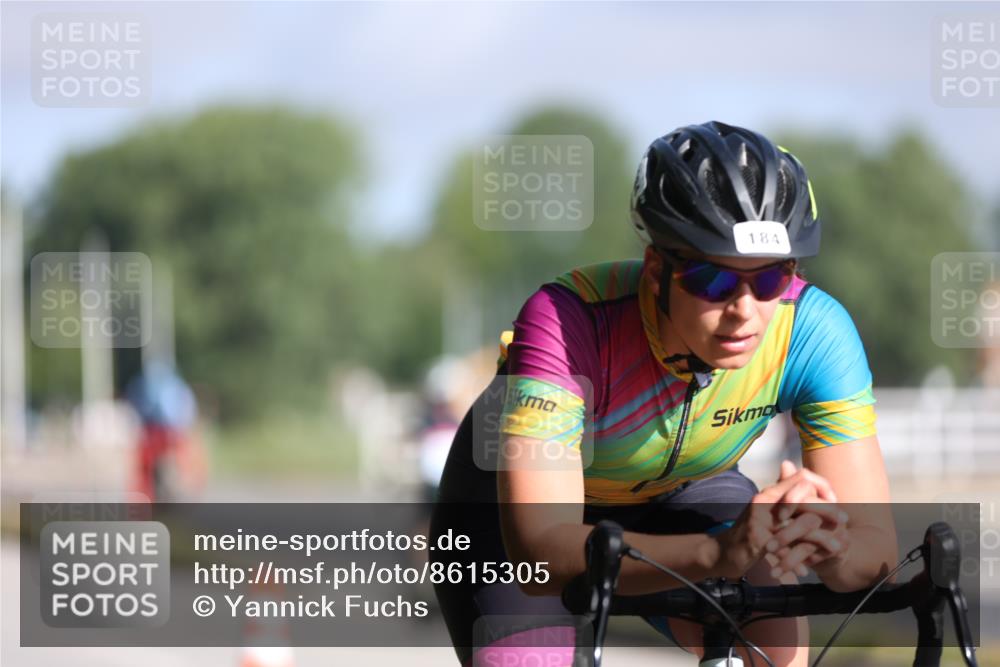 17.08.2025 - KN Förde Triathlon 2025 Yannick Fuchs http://msf.ph/oto/8615305 17.08.2025 09:30:14 Radfahren 163, 184, 195, 201, 210 meine-sportfotos.de
