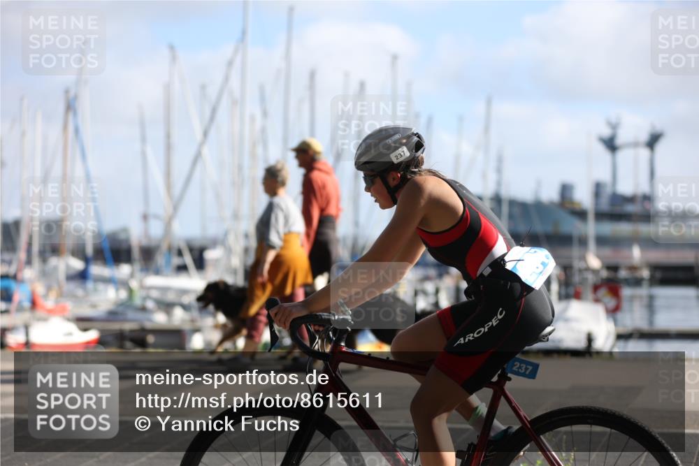 17.08.2025 - KN Förde Triathlon 2025 Yannick Fuchs http://msf.ph/oto/8615611 17.08.2025 09:31:46 Radfahren 171, 237, 205, 237 meine-sportfotos.de