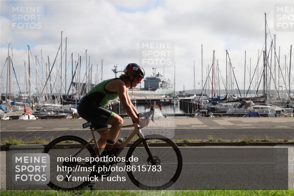 17.08.2025 - KN Förde Triathlon 2025 Yannick Fuchs http://msf.ph/oto/8615783 17.08.2025 09:27:09 Radfahren 101, 177 meine-sportfotos.de
