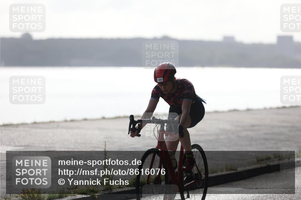 17.08.2025 - KN Förde Triathlon 2025 Yannick Fuchs http://msf.ph/oto/8616076 17.08.2025 09:34:03 Radfahren 143, 147 meine-sportfotos.de