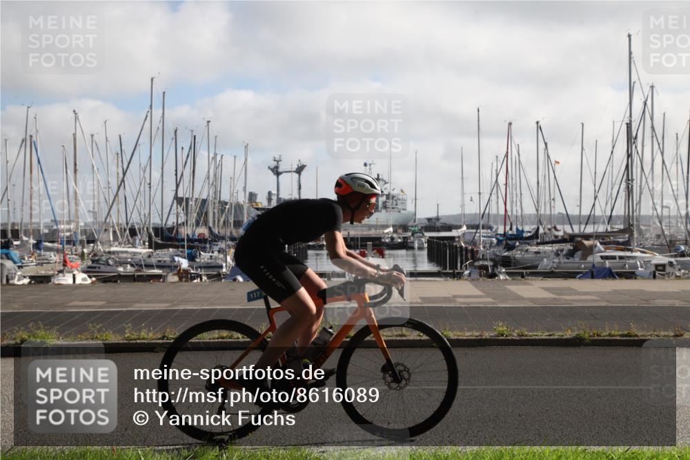 17.08.2025 - KN Förde Triathlon 2025 Yannick Fuchs http://msf.ph/oto/8616089 17.08.2025 09:30:48 Radfahren 117, 157, 197, 224, 242 meine-sportfotos.de