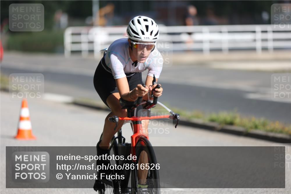 17.08.2025 - KN Förde Triathlon 2025 Yannick Fuchs http://msf.ph/oto/8616526 17.08.2025 09:36:07 Radfahren 105, 121, 139, 159, 253 meine-sportfotos.de