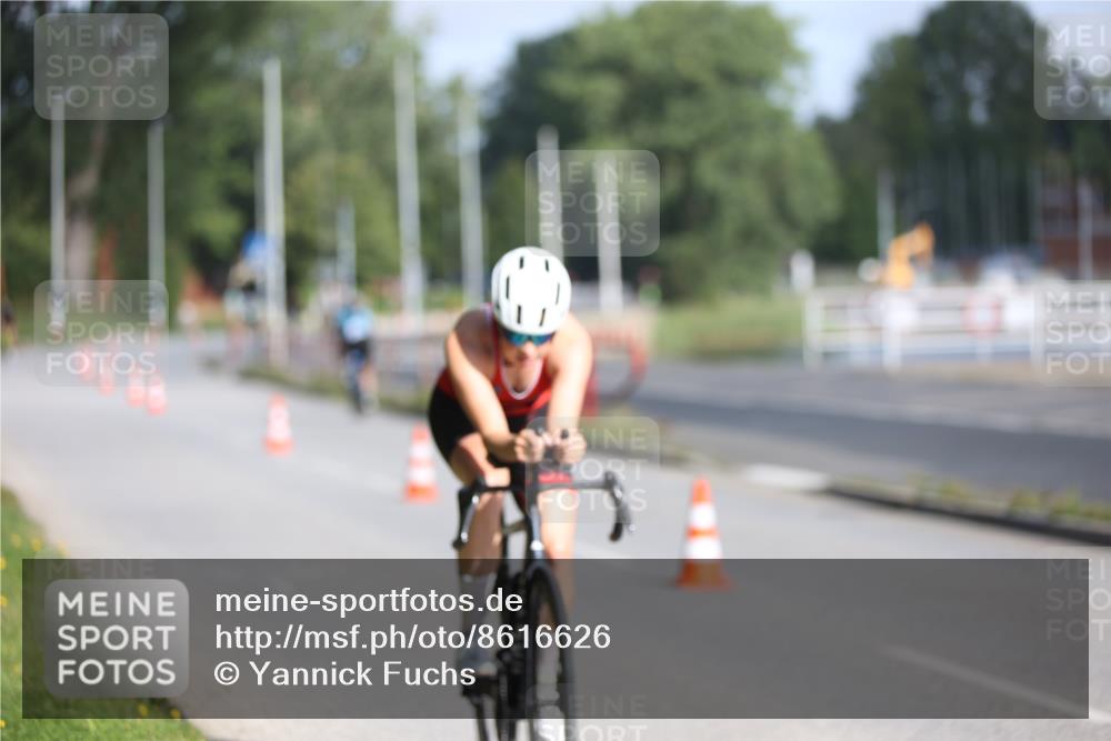 17.08.2025 - KN Förde Triathlon 2025 Yannick Fuchs http://msf.ph/oto/8616626 17.08.2025 09:36:49 Radfahren 101 meine-sportfotos.de