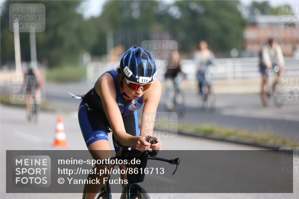 17.08.2025 - KN Förde Triathlon 2025 Yannick Fuchs http://msf.ph/oto/8616713 17.08.2025 09:37:11 Radfahren 115, 164, 137, 173, 185, 187 meine-sportfotos.de