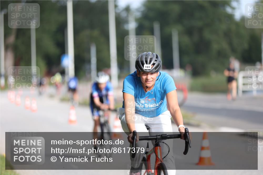17.08.2025 - KN Förde Triathlon 2025 Yannick Fuchs http://msf.ph/oto/8617379 17.08.2025 09:40:15 Radfahren 108, 110, 114, 125, 169, 202, 174, 254 meine-sportfotos.de