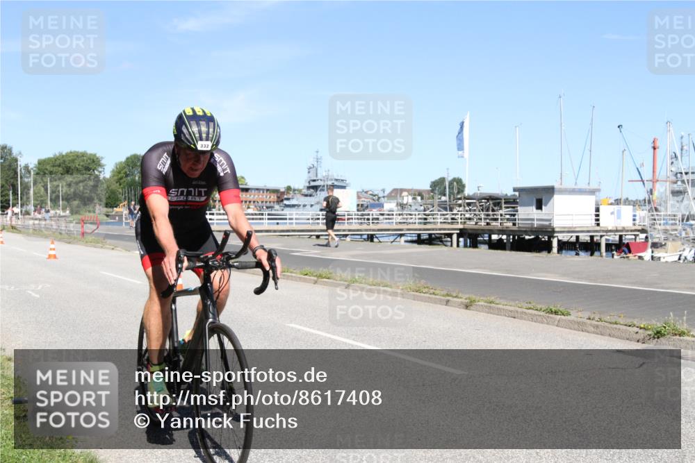 17.08.2025 - KN Förde Triathlon 2025 Yannick Fuchs http://msf.ph/oto/8617408 17.08.2025 11:51:39 Radfahren 332, 335 meine-sportfotos.de