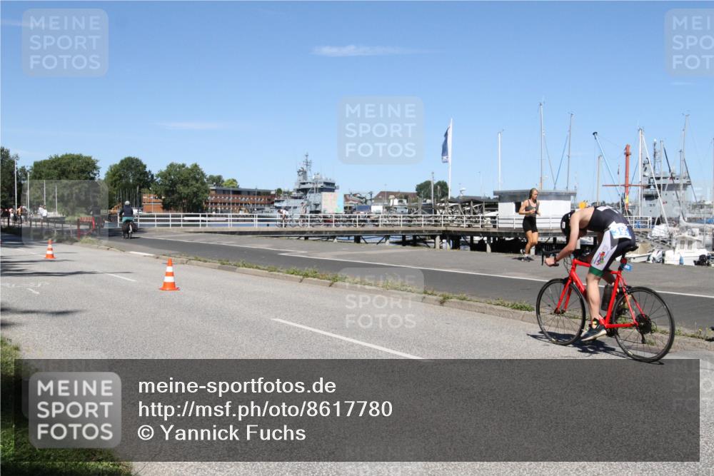 17.08.2025 - KN Förde Triathlon 2025 Yannick Fuchs http://msf.ph/oto/8617780 17.08.2025 12:50:35 Radfahren 395, 403, 433, 450 meine-sportfotos.de