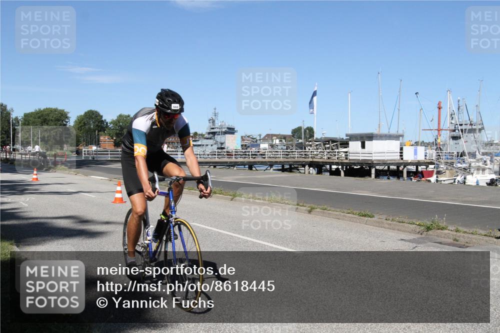 17.08.2025 - KN Förde Triathlon 2025 Yannick Fuchs http://msf.ph/oto/8618445 17.08.2025 13:01:51 Radfahren 445, 450, 456, 502, 528 meine-sportfotos.de