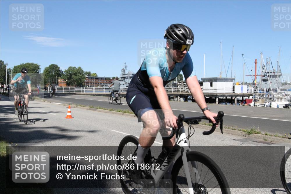 17.08.2025 - KN Förde Triathlon 2025 Yannick Fuchs http://msf.ph/oto/8618612 17.08.2025 13:05:08 Radfahren 448, 493, 498, 518 meine-sportfotos.de