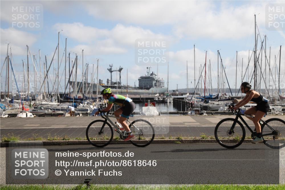 17.08.2025 - KN Förde Triathlon 2025 Yannick Fuchs http://msf.ph/oto/8618646 17.08.2025 10:04:32 Radfahren 182, 184, 188 meine-sportfotos.de