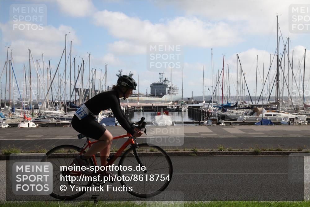 17.08.2025 - KN Förde Triathlon 2025 Yannick Fuchs http://msf.ph/oto/8618754 17.08.2025 10:07:10 Radfahren 155, 163, 175, 205 meine-sportfotos.de