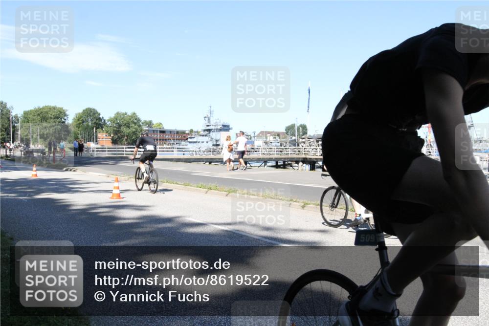 17.08.2025 - KN Förde Triathlon 2025 Yannick Fuchs http://msf.ph/oto/8619522 17.08.2025 13:24:35 Radfahren 396, 453, 476, 509, 510 meine-sportfotos.de