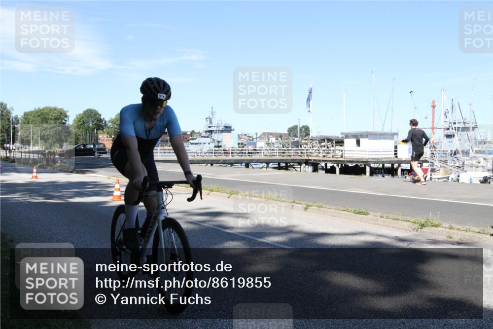 17.08.2025 - KN Förde Triathlon 2025 Yannick Fuchs http://msf.ph/oto/8619855 17.08.2025 13:38:22 Radfahren 518, 538 meine-sportfotos.de