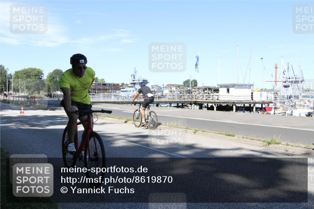 17.08.2025 - KN Förde Triathlon 2025 Yannick Fuchs http://msf.ph/oto/8619870 17.08.2025 13:39:54 Radfahren 526, 536 meine-sportfotos.de