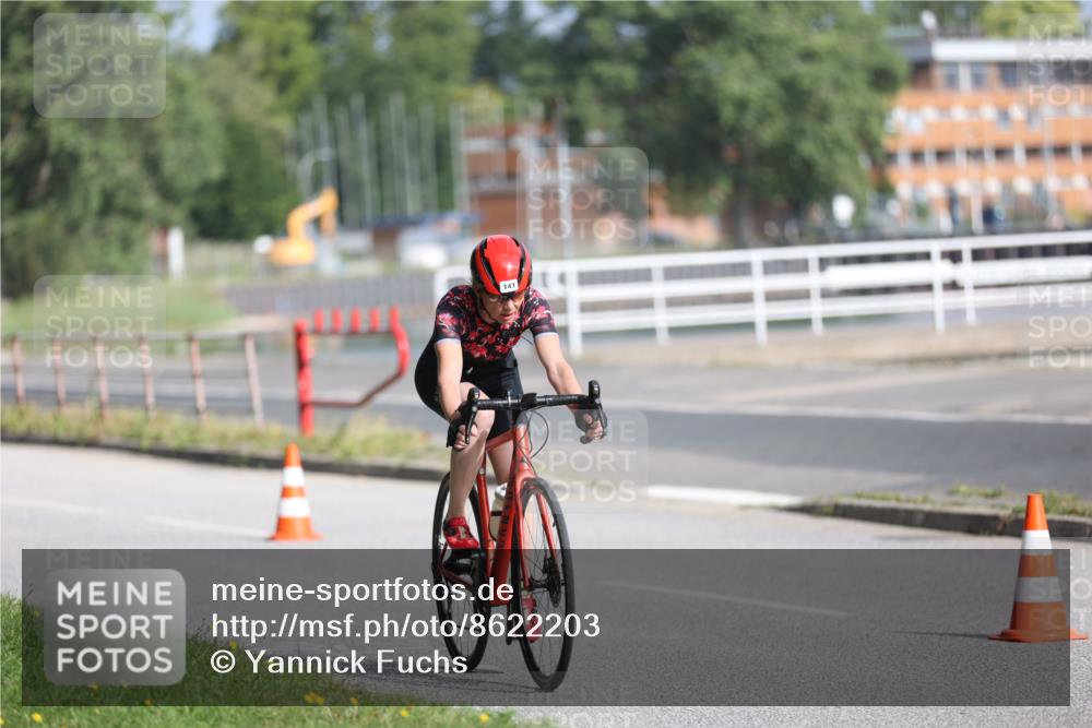 17.08.2025 - KN Förde Triathlon 2025 Yannick Fuchs http://msf.ph/oto/8622203 17.08.2025 09:46:59 Radfahren 143, 200, 116, 166 meine-sportfotos.de