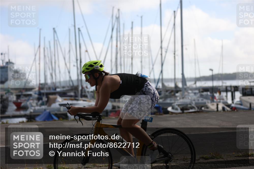 17.08.2025 - KN Förde Triathlon 2025 Yannick Fuchs http://msf.ph/oto/8622712 17.08.2025 09:51:41 Radfahren 107, 119, 136, 183, 157 meine-sportfotos.de