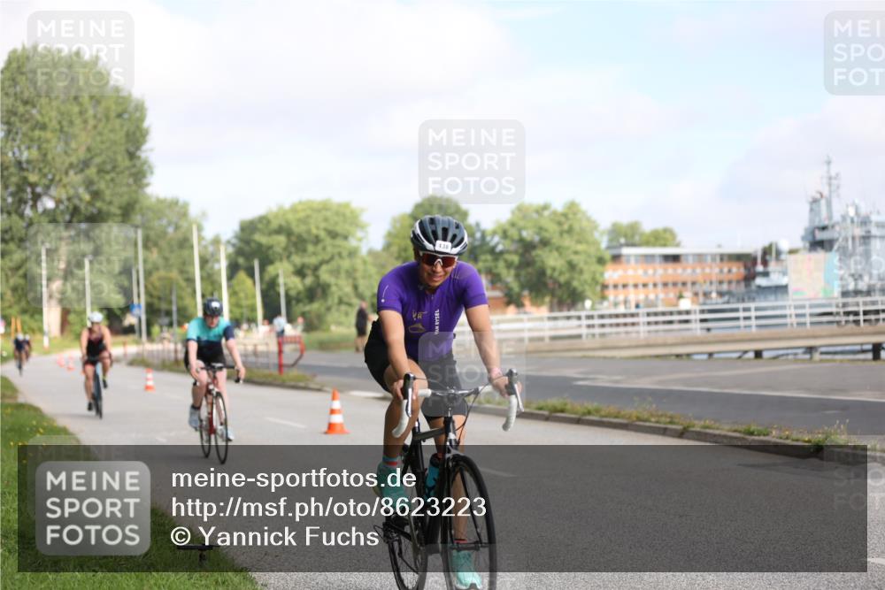 17.08.2025 - KN Förde Triathlon 2025 Yannick Fuchs http://msf.ph/oto/8623223 17.08.2025 09:56:38 Radfahren 130, 138, 151, 205, 212, 205 meine-sportfotos.de