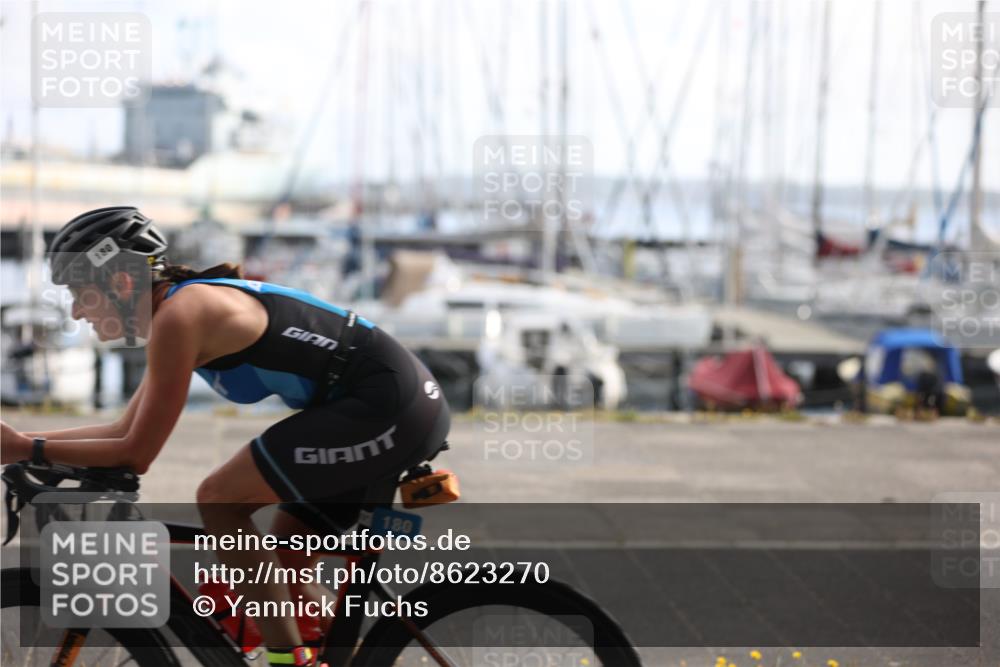 17.08.2025 - KN Förde Triathlon 2025 Yannick Fuchs http://msf.ph/oto/8623270 17.08.2025 09:57:01 Radfahren 122, 171, 180, 225, 171 meine-sportfotos.de