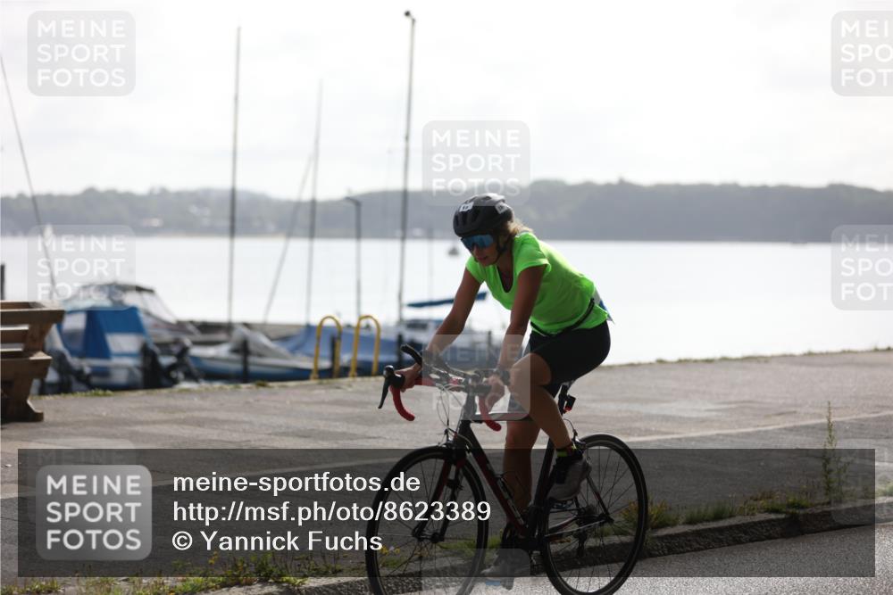 17.08.2025 - KN Förde Triathlon 2025 Yannick Fuchs http://msf.ph/oto/8623389 17.08.2025 09:58:01 Radfahren 118, 187, 150 meine-sportfotos.de
