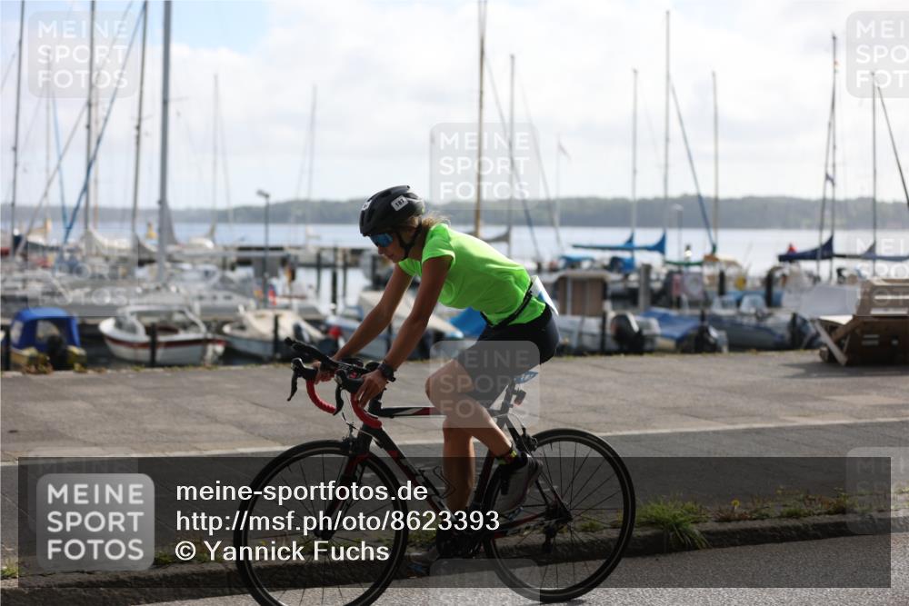 17.08.2025 - KN Förde Triathlon 2025 Yannick Fuchs http://msf.ph/oto/8623393 17.08.2025 09:58:01 Radfahren 118, 187, 150 meine-sportfotos.de