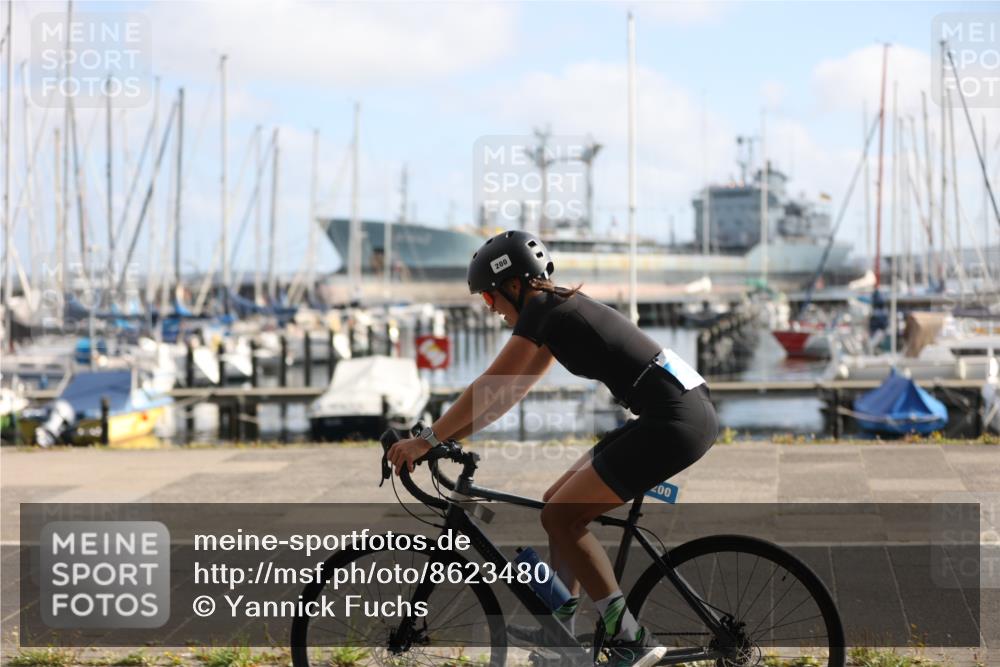 17.08.2025 - KN Förde Triathlon 2025 Yannick Fuchs http://msf.ph/oto/8623480 17.08.2025 09:58:46 Radfahren 180, 200, 228, 238 meine-sportfotos.de