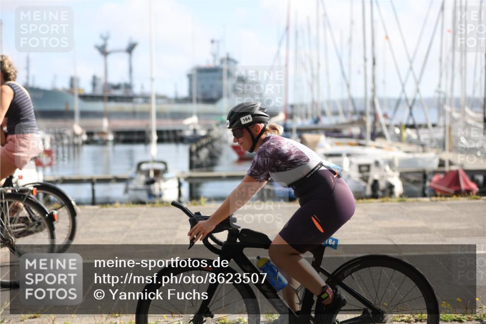 17.08.2025 - KN Förde Triathlon 2025 Yannick Fuchs http://msf.ph/oto/8623507 17.08.2025 09:59:05 Radfahren 164, 171, 225 meine-sportfotos.de