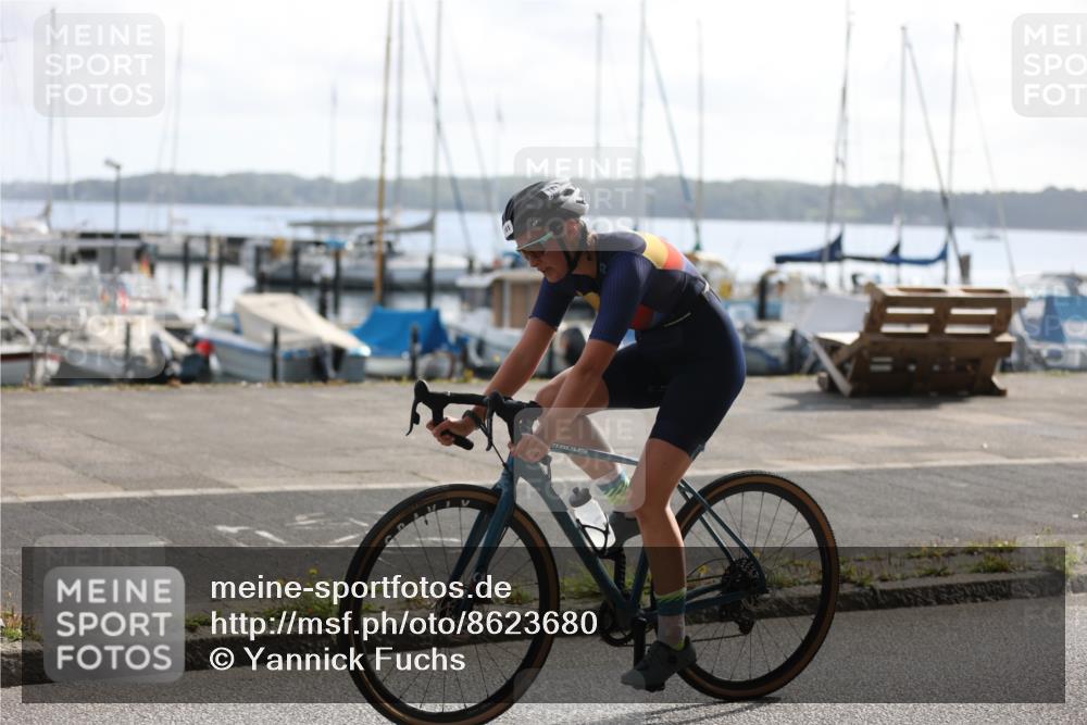 17.08.2025 - KN Förde Triathlon 2025 Yannick Fuchs http://msf.ph/oto/8623680 17.08.2025 10:01:00 Radfahren 153, 164, 181, 200, 213, 137, 238 meine-sportfotos.de