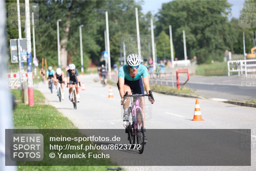 17.08.2025 - KN Förde Triathlon 2025 Yannick Fuchs http://msf.ph/oto/8623772 17.08.2025 10:02:16 Radfahren 141, 159, 161, 220, 231, 250, 194 meine-sportfotos.de