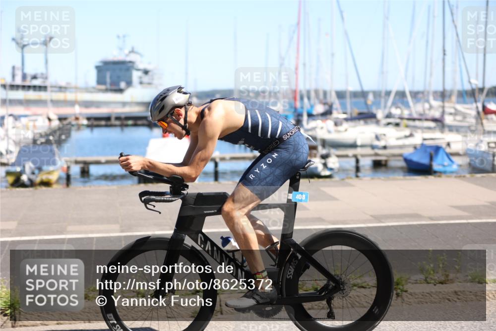 17.08.2025 - KN Förde Triathlon 2025 Yannick Fuchs http://msf.ph/oto/8625372 17.08.2025 12:42:09 Radfahren 408 meine-sportfotos.de