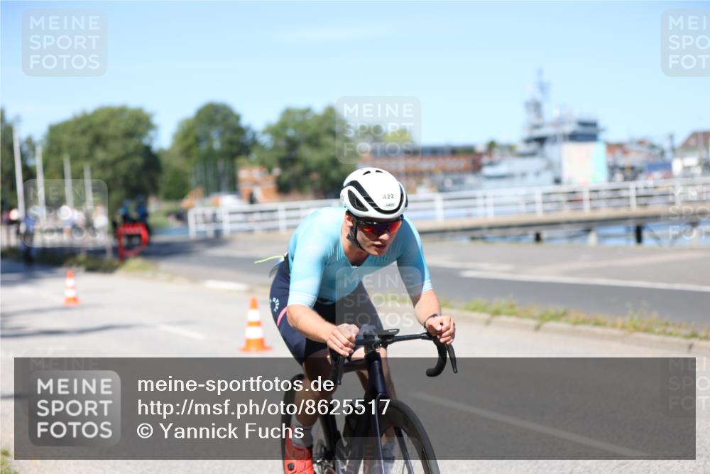 17.08.2025 - KN Förde Triathlon 2025 Yannick Fuchs http://msf.ph/oto/8625517 17.08.2025 12:49:13 Radfahren 419, 422, 439 meine-sportfotos.de