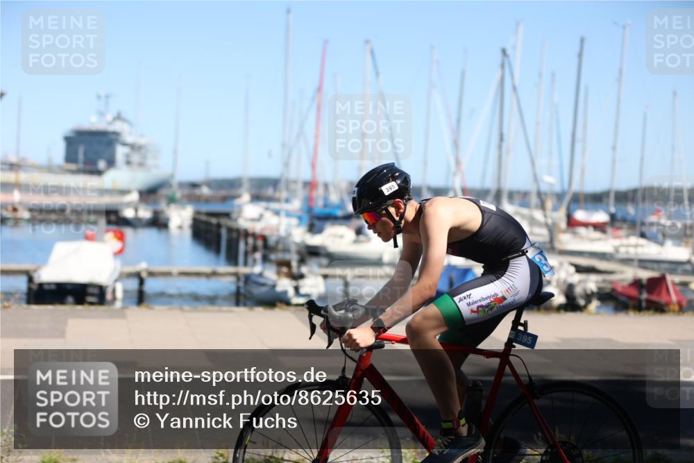 17.08.2025 - KN Förde Triathlon 2025 Yannick Fuchs http://msf.ph/oto/8625635 17.08.2025 12:50:34 Radfahren 395, 403, 439, 450, 433 meine-sportfotos.de