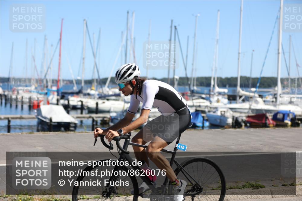17.08.2025 - KN Förde Triathlon 2025 Yannick Fuchs http://msf.ph/oto/8626076 17.08.2025 12:57:11 Radfahren 414, 419, 421, 455, 419, 438 meine-sportfotos.de