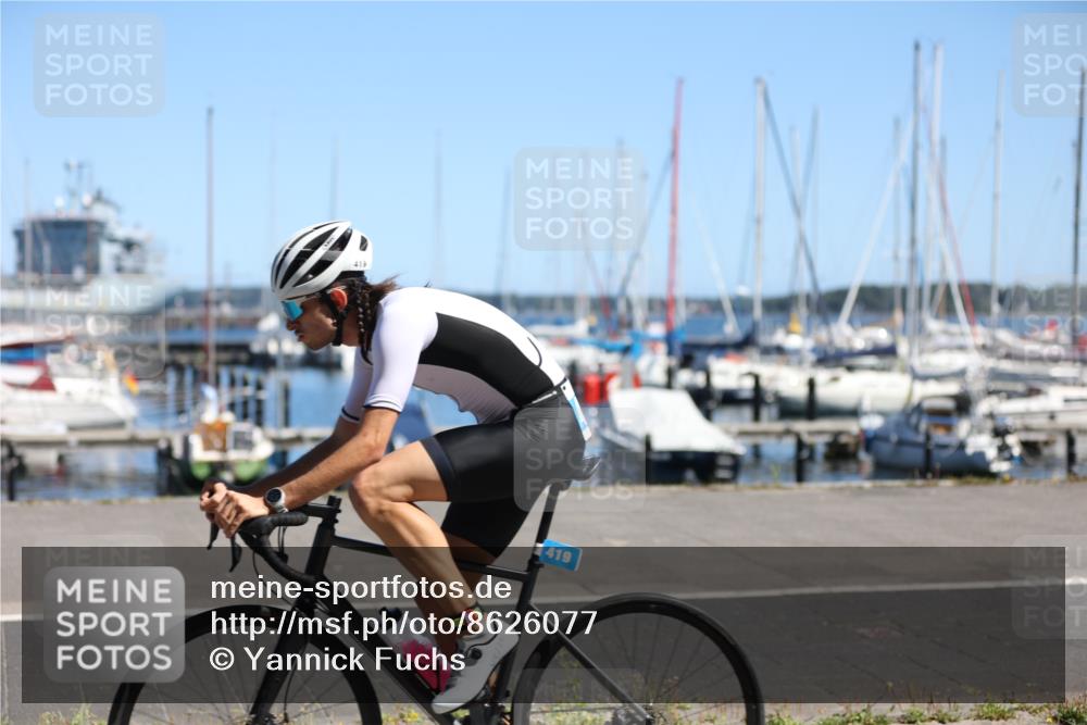 17.08.2025 - KN Förde Triathlon 2025 Yannick Fuchs http://msf.ph/oto/8626077 17.08.2025 12:57:11 Radfahren 414, 419, 421, 455, 419, 438 meine-sportfotos.de