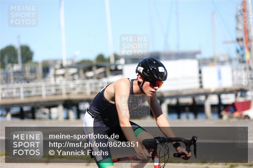 17.08.2025 - KN Förde Triathlon 2025 Yannick Fuchs http://msf.ph/oto/8626351 17.08.2025 13:02:27 Radfahren 395, 401, 411, 452, 461, 472, 478, 485, 535, 460, 512 meine-sportfotos.de
