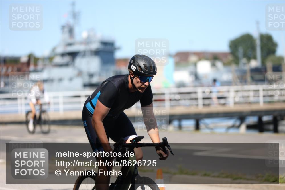 17.08.2025 - KN Förde Triathlon 2025 Yannick Fuchs http://msf.ph/oto/8626725 17.08.2025 13:07:01 Radfahren 427, 443, 459, 501, 532, 415 meine-sportfotos.de